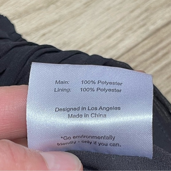 Fame and Partners x Free People The Damita Ruched Mini Little Black Dress LBD 6 - Picture 6 of 7